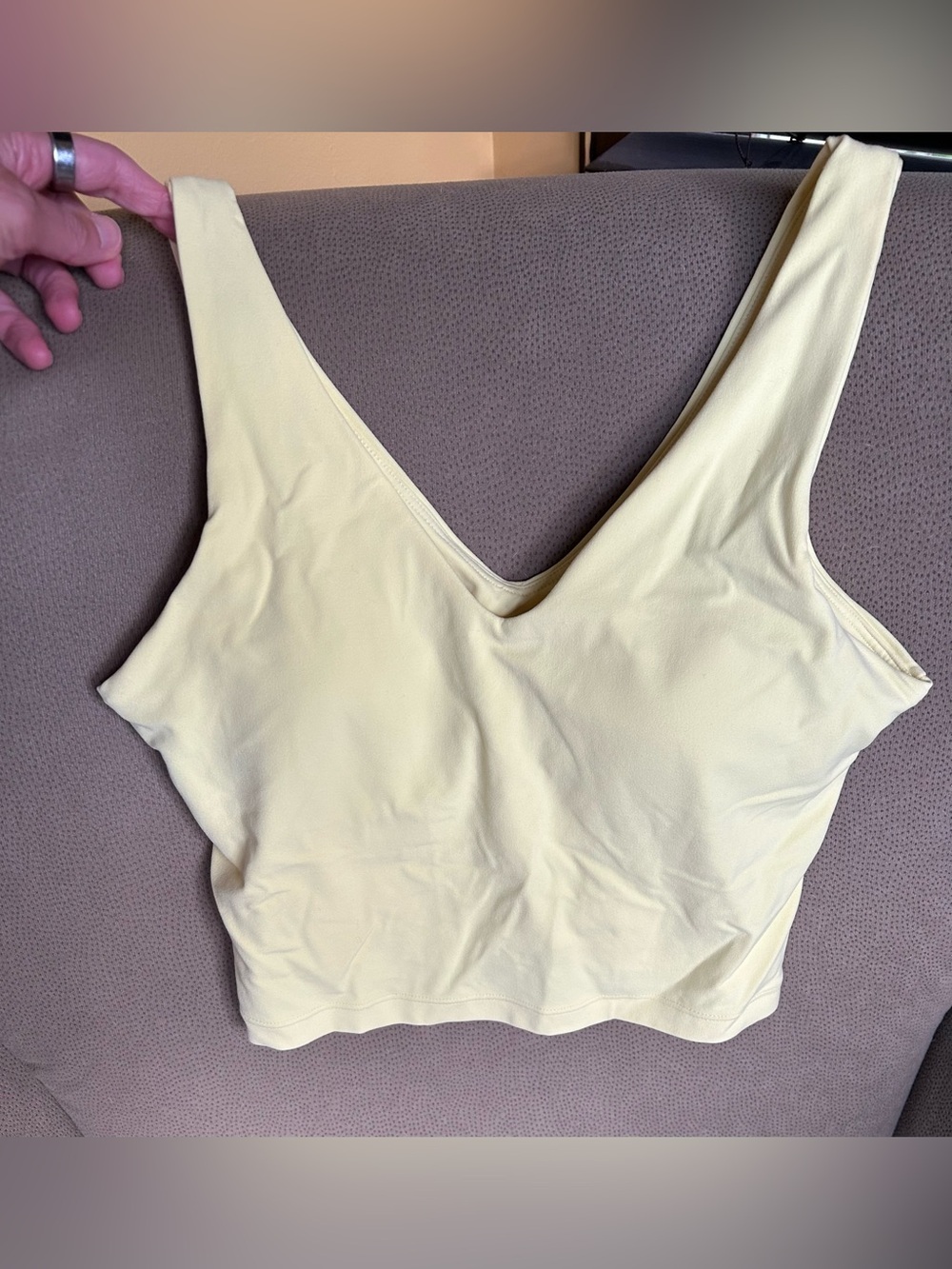 Athleta Transcend V Crop Sports Bra A-C